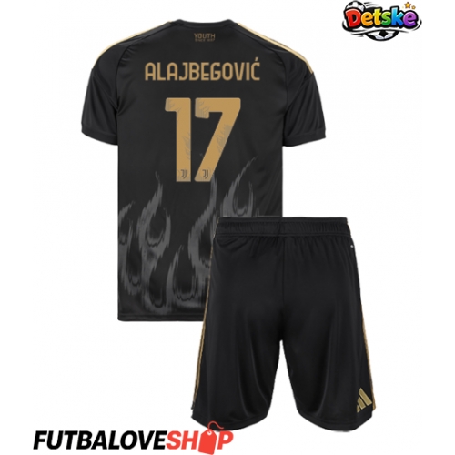 Dres Juventus Kerim Alajbegovic #17 Tretina pre deti 2026-27 Krátky Rukáv (+ trenírky)
